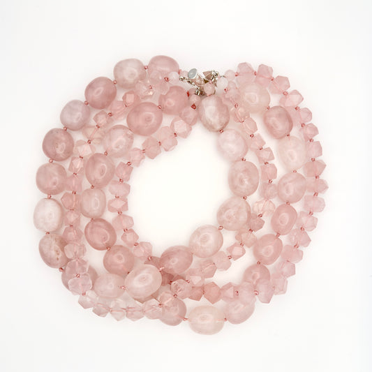 Rose Quartz Choker Necklace