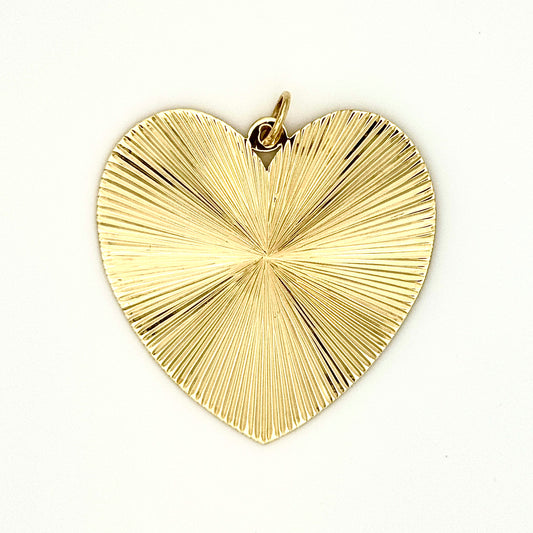 Etched Heart Pendant