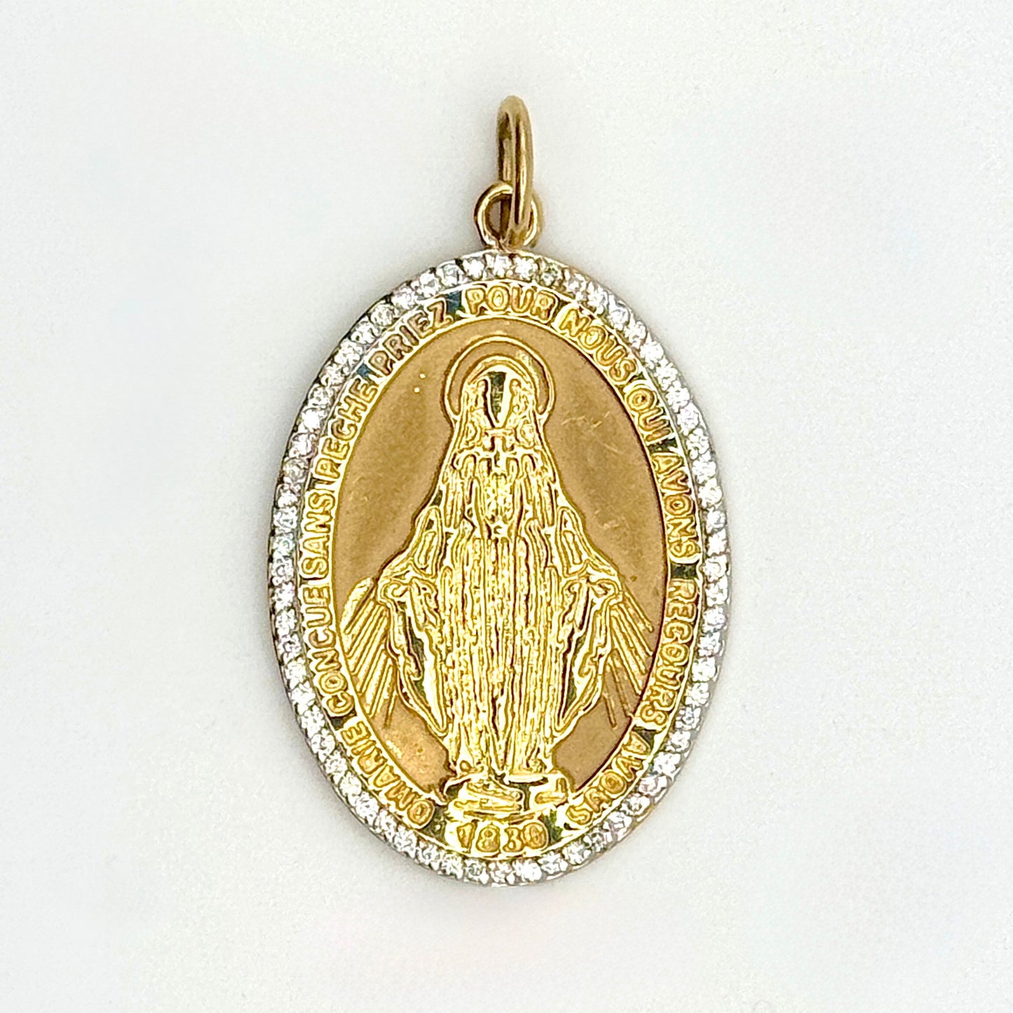 Rue du Bac Madonna Pendant with Diamonds