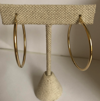 14k Solid Gold Hoops
