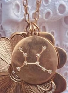 14k Constellation Pendant 1.5 inch (Customizable)