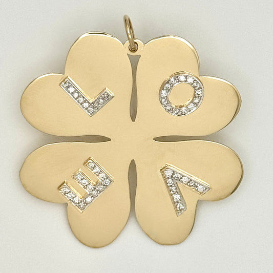 Classic Clover with Diamond Letters