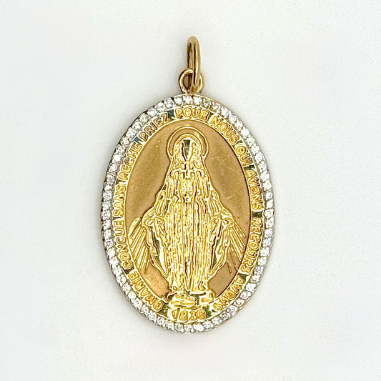 Rue du Bac Madonna Pendant with Diamonds