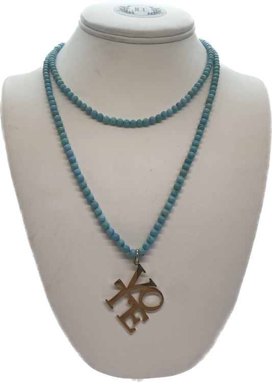Turquoise Beaded Necklace