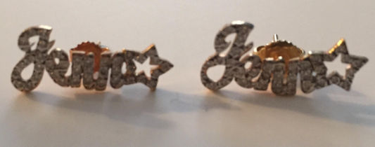 Pave Diamond Earrings
