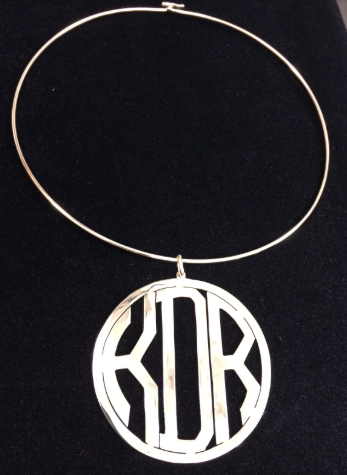 14k Multi Gold Initial Pendant (Customizable)