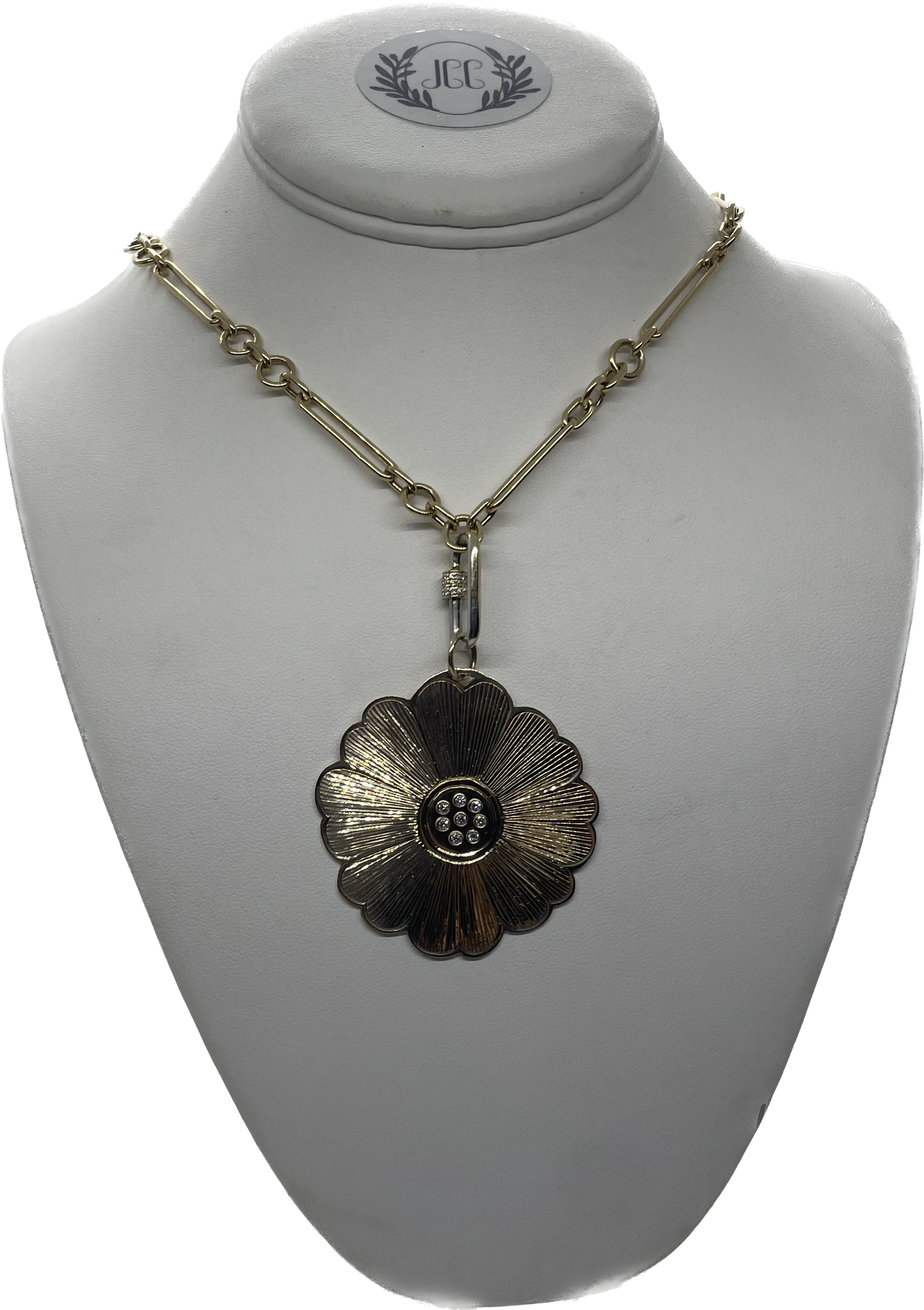 Daisy Pendant with Diamonds